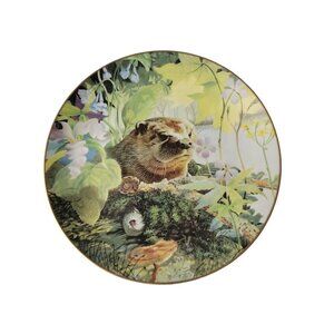 Geoff Mowery Forest Collectors Plate River Otter May 1984 Limit First Edition 9"